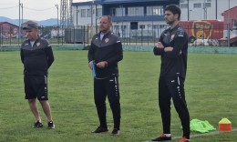 Macedonia U18 at a training camp in Kicevo