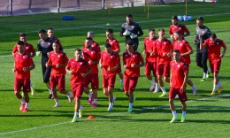 FOTO: Stërvitja e përfaqësueses A të Maqedonisë